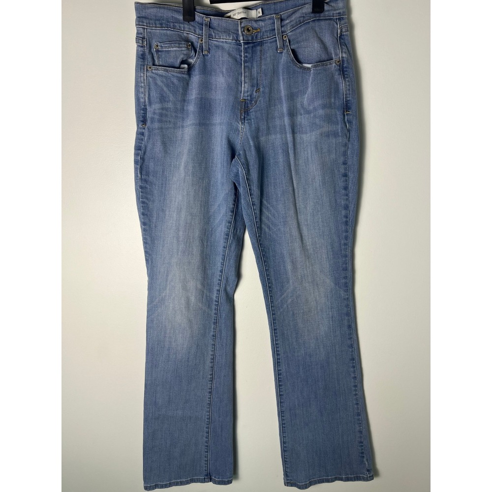 Levi's 515 Bootcut Jeans W 6 Blue Medium Wash Rhinestone Denim Y2K Western Rodeo